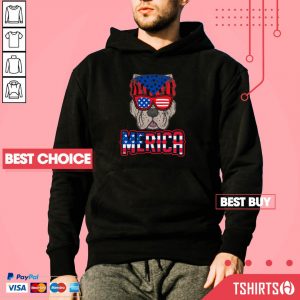Pitbull 4th Of July Merica American Flag Hoodie