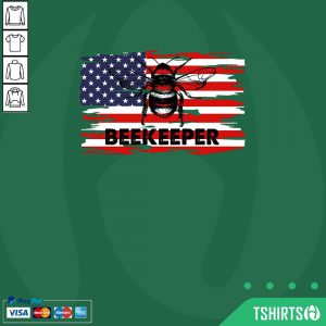 Vip Patriotic Beekeeper American Flag 4th Of July Gift Bee Shirt