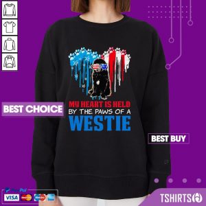 Top Happy The 4th Of July My Heart Is Held By The Paws Of A Newfoundland Sweatshirt