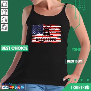 Vip Patriotic Beekeeper American Flag 4th Of July Gift Bee Tank Top