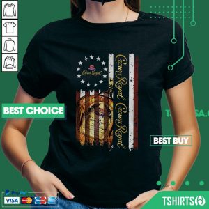 Crown Royal American Flag 4th Of July V-neck