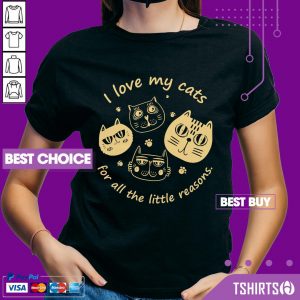 I Love My Cat For All The Little Reasons V-neck