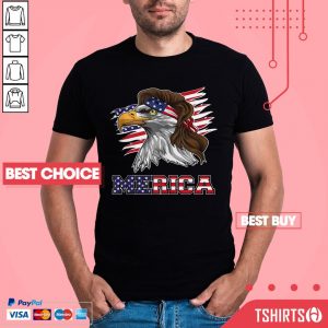 Eagle Mullet American Flag Merica 4th Of July Shirt