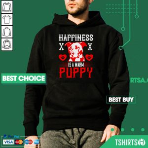 Pitbull Dog Happiness Is A Warm Puppy Hoodie
