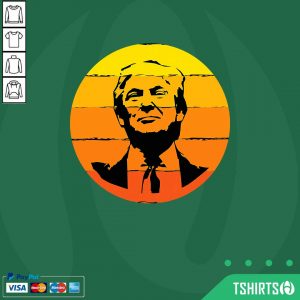 Perfect 4th Of July Presidents Day Donald Trump Sunset Shirt