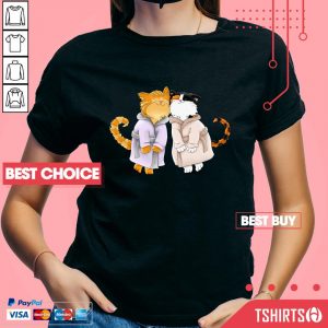 Cute Cats Orange And Calico V-neck