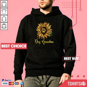 Dog Grandma Sunflower Family Hoodie