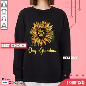 Dog Grandma Sunflower Family Sweatshirt