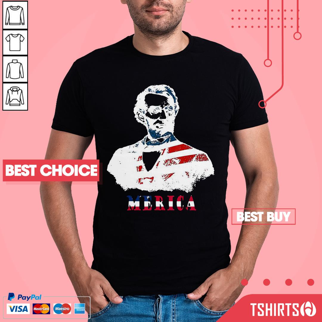 Abraham Lincoln 4th Of July American USA Flag Shirt