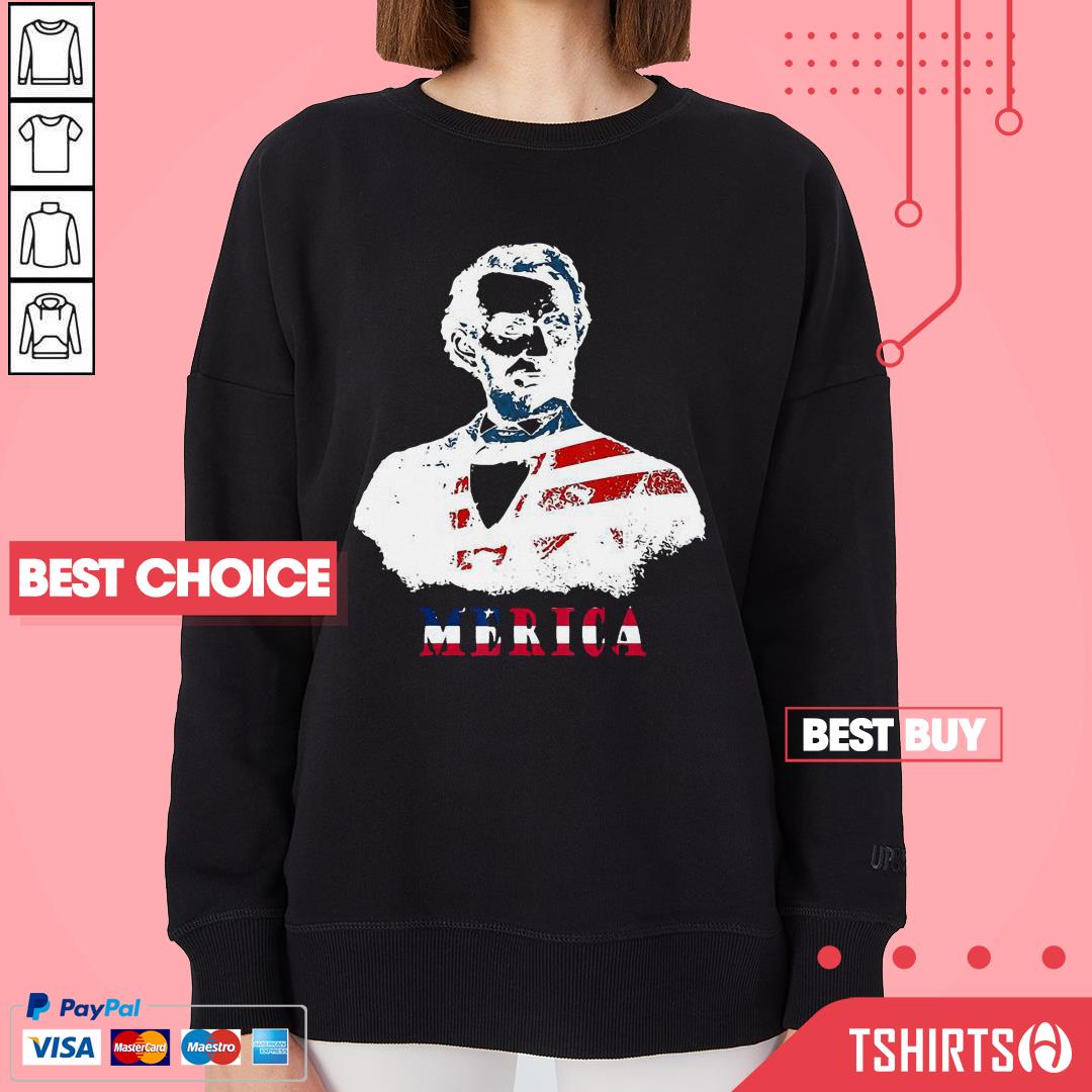 Abraham Lincoln 4th Of July American USA Flag Sweatshirt