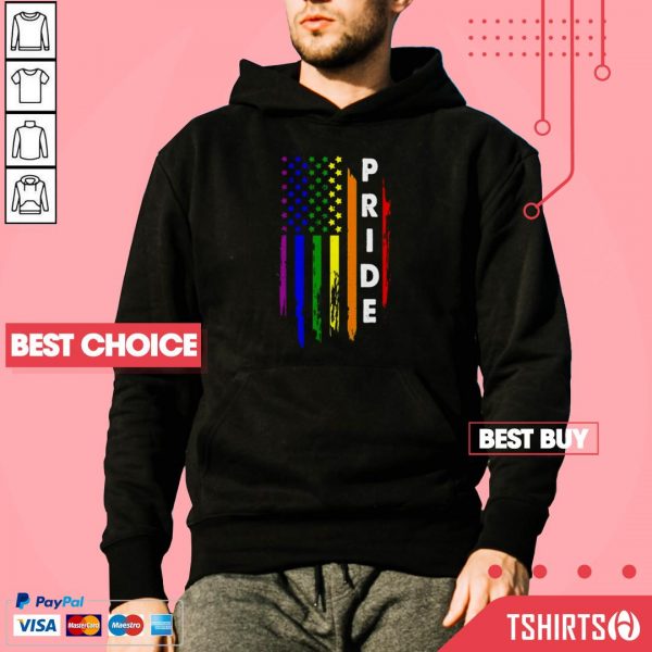 America Flag Pride LGBT 4th Of July Independence Day Hoodie