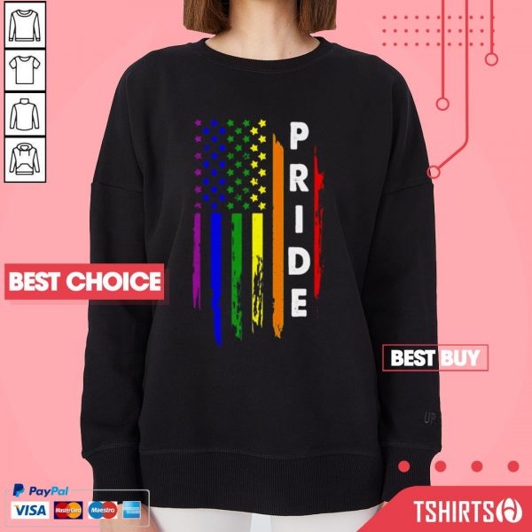 America Flag Pride LGBT 4th Of July Independence Day Sweatshirt