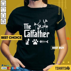The Catfather Cat Paw Fish V-neck