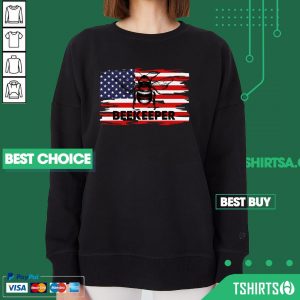 Vip Patriotic Beekeeper American Flag 4th Of July Gift Bee Sweatshirt