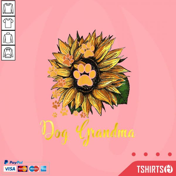 Dog Grandma Sunflower Family