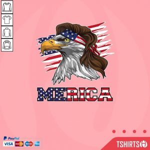 Eagle Mullet American Flag Merica 4th Of July Shirt