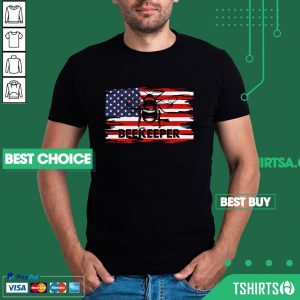 Vip Patriotic Beekeeper American Flag 4th Of July Gift Bee Shirt
