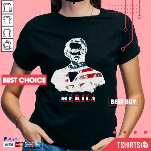 Abraham Lincoln 4th Of July American USA Flag V-Neck