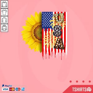 Sunflower USA American Flag 4th Of July
