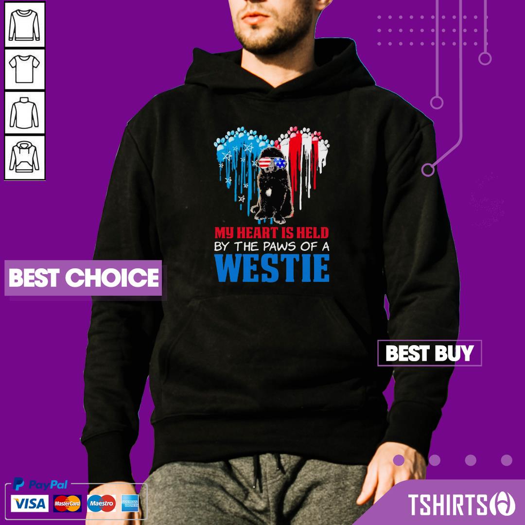 Top Happy The 4th Of July My Heart Is Held By The Paws Of A Newfoundland Shirt Top Happy The 4th Of July My Heart Is Held By The Paws Of A Newfoundland Hoodie