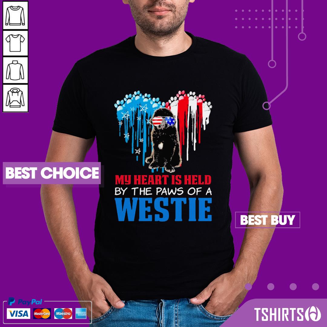 Top Happy The 4th Of July My Heart Is Held By The Paws Of A Newfoundland Shirt Top Happy The 4th Of July My Heart Is Held By The Paws Of A Newfoundland Shirt