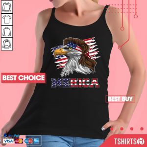 Eagle Mullet American Flag Merica 4th Of July Tank Top