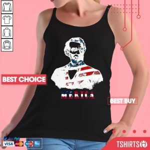 Abraham Lincoln 4th Of July American USA Flag Tank Top