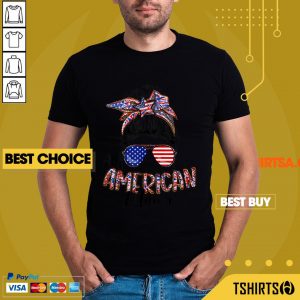 All American Mama 4th Of July American Flag Mothers Day Shirt