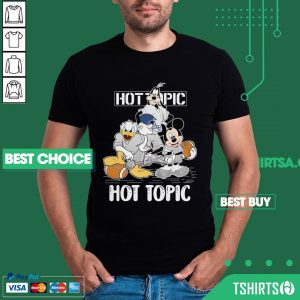 Goofy Donald Duck And Mickey Mouse Football Player Hot Topic Shirt