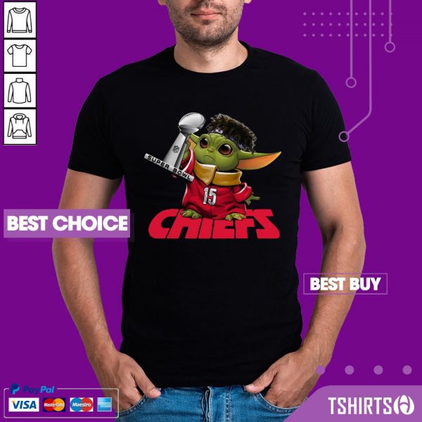 Baby Yoda Mashup Patrick Mahomes Super Bowl Kansas City Chiefs Shirt