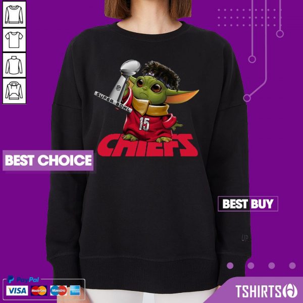 Baby Yoda Mashup Patrick Mahomes Super Bowl Kansas City Chiefs Sweatshirt
