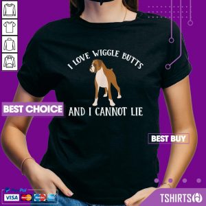 I Love Wiggle Butts And I Cannot Lie German Boxer Dog Owner V-neck