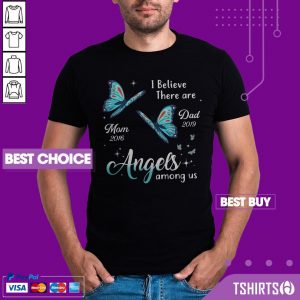 Angels Among Us Butterfly Memorial Personalized shirt