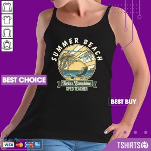 Sped Teacher Summer Beach Relax Sunshine Tank Top