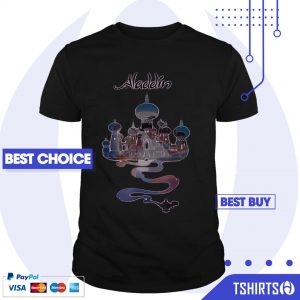 Official Disney Aladdin Genie Lamp Agrabah Fill Poster Shirt