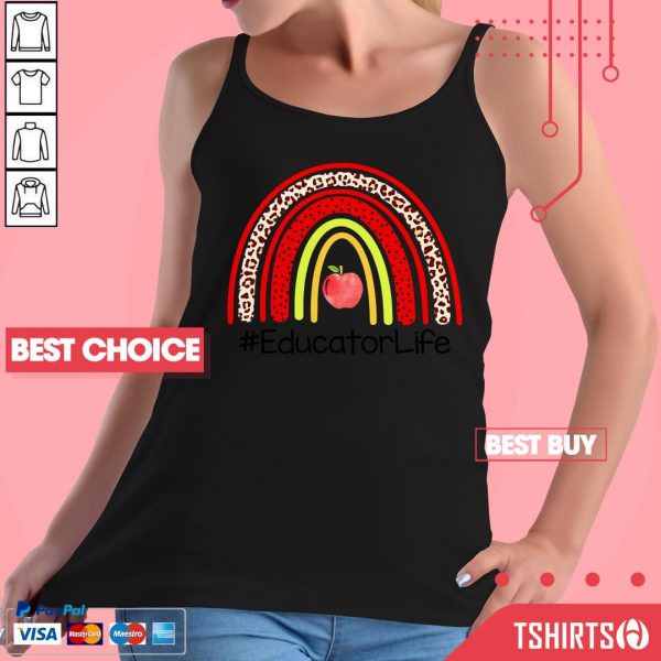 Educator Life Rainbow Teacher Life Tank Top