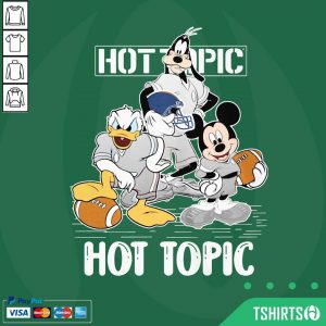 Goofy Donald Duck And Mickey Mouse Football Player Hot Topic Office