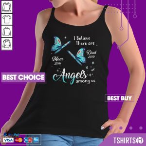 Angels Among Us Butterfly Memorial Personalized Tank Top