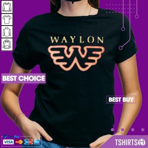 Waylon Jennings Flying W Symbol V-neck