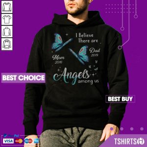 Angels Among Us Butterfly Memorial Personalized Hoodie