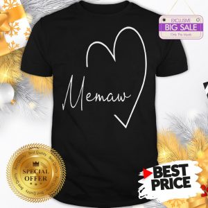 Official Pretty Womens Memaw Gift Grandma Christmas Mother’s Day Shirt