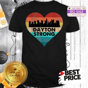 Lovely Love Dayton Strong Ohio Heart Vintage Shirt