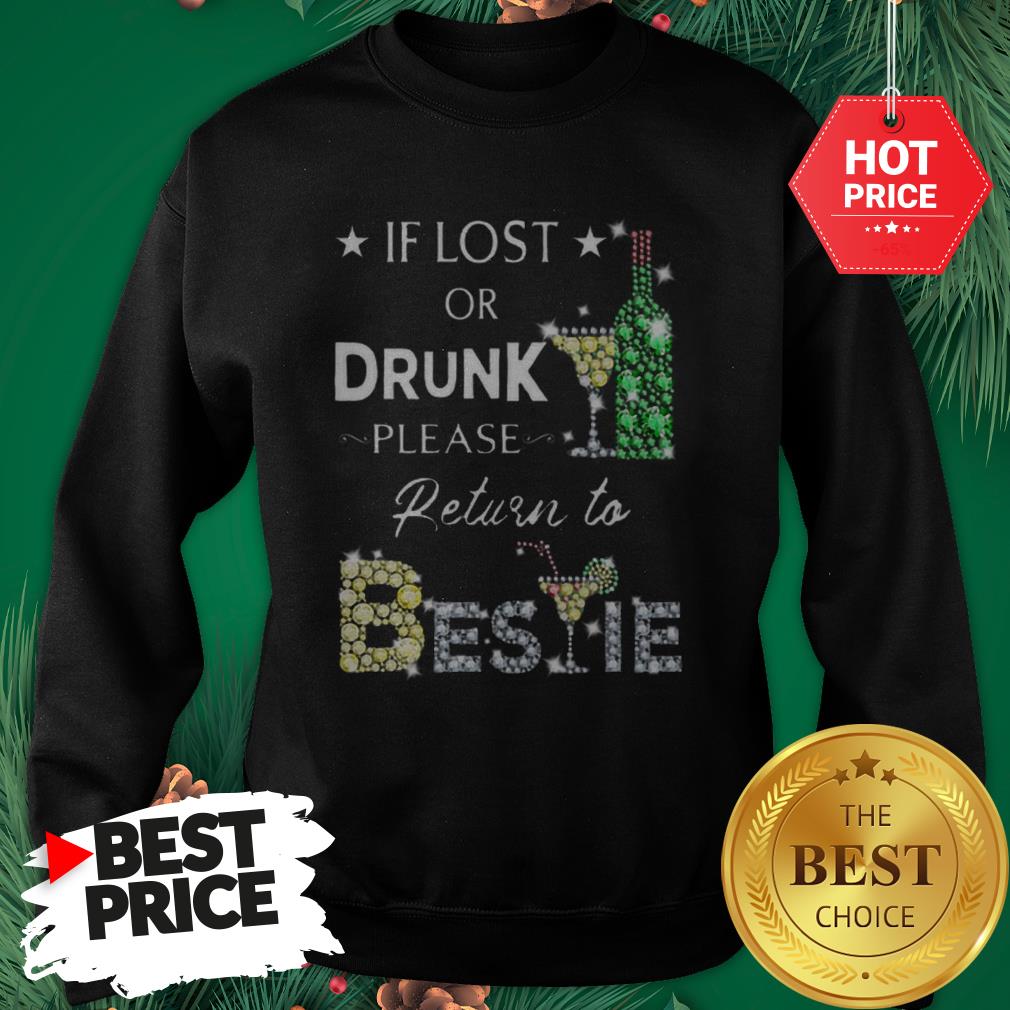 Official Pretty If Lost Or Drunk Please Return To Bestie Diamond Shirt