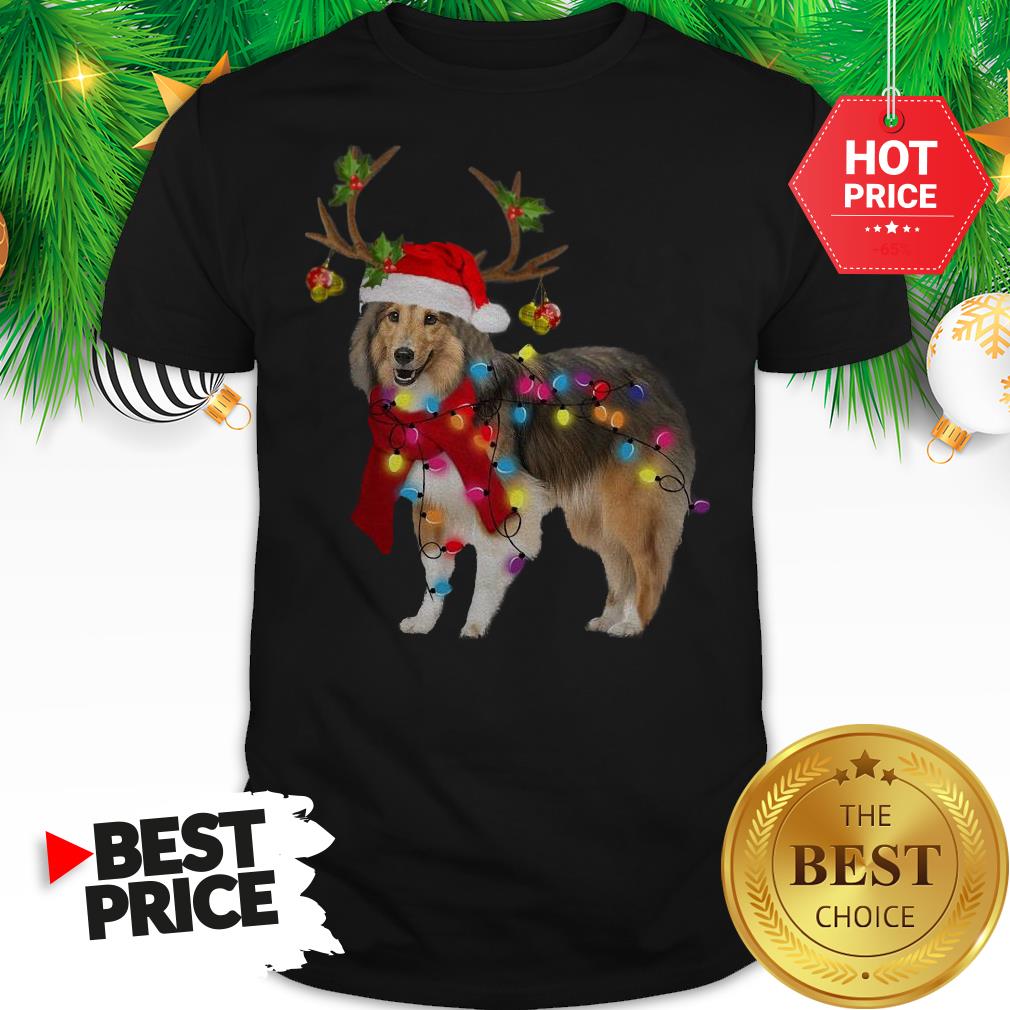 Official Sheltie Gorgeous Reindeer Light Christmas Shirt