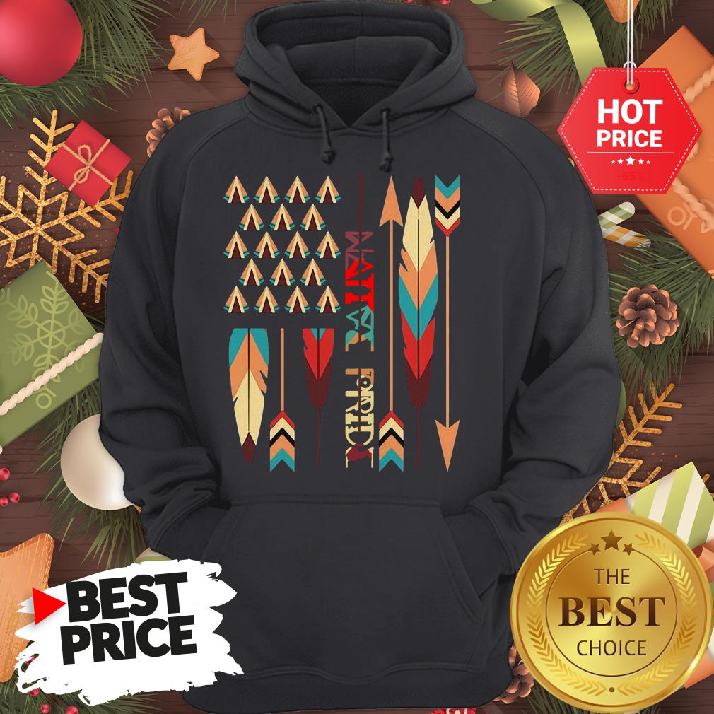 Top Native American Feather American Flag Apparel Shirt