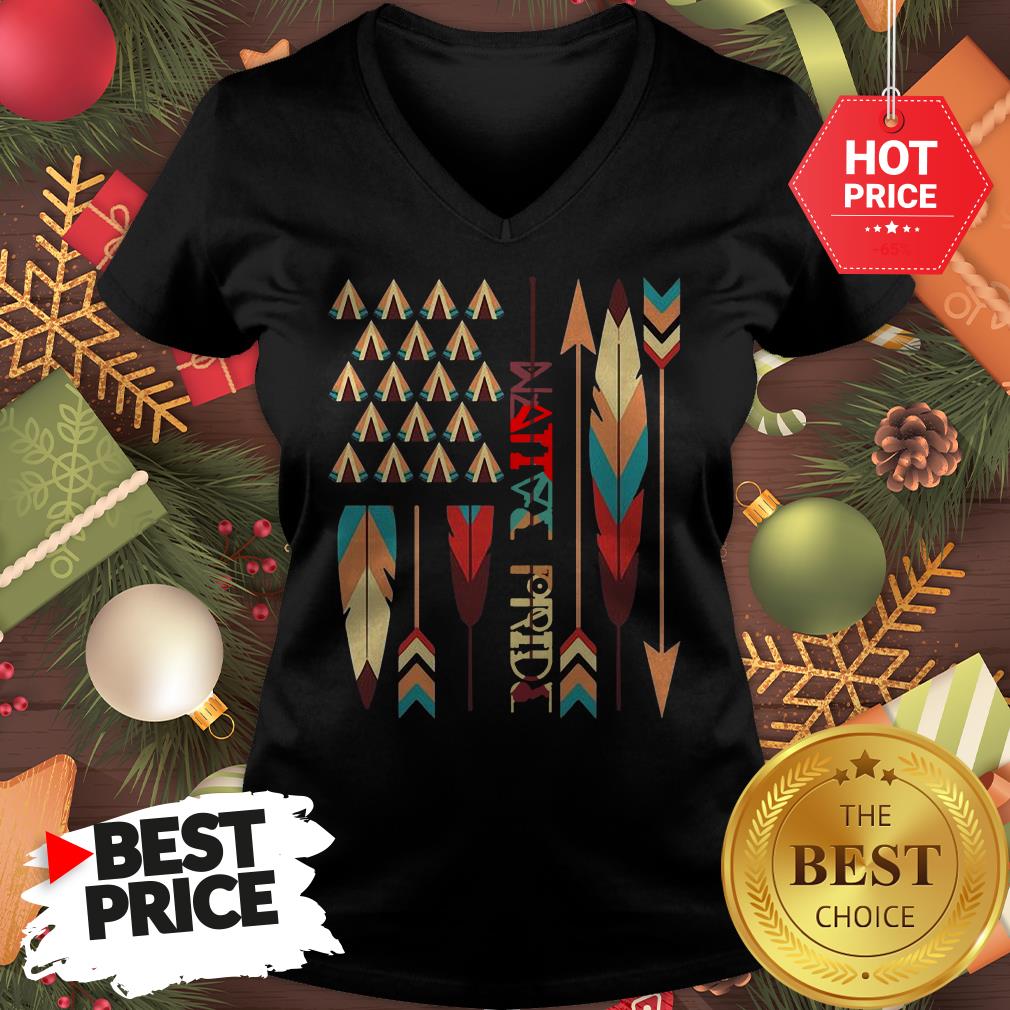 Top Native American Feather American Flag Apparel Shirt