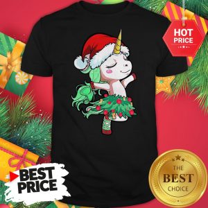 Official Santa Unicorn Christmas Tree Dance A Wonderful Shirt