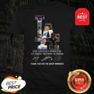 Official Los Angeles Dodgers Alex Verdugo Kenta Maeda Joc Pederson Signatures Shirt