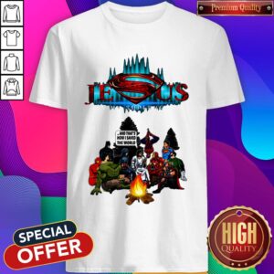 Jesus Is My Superhero And Thats How I Saved The World Camping Shirt