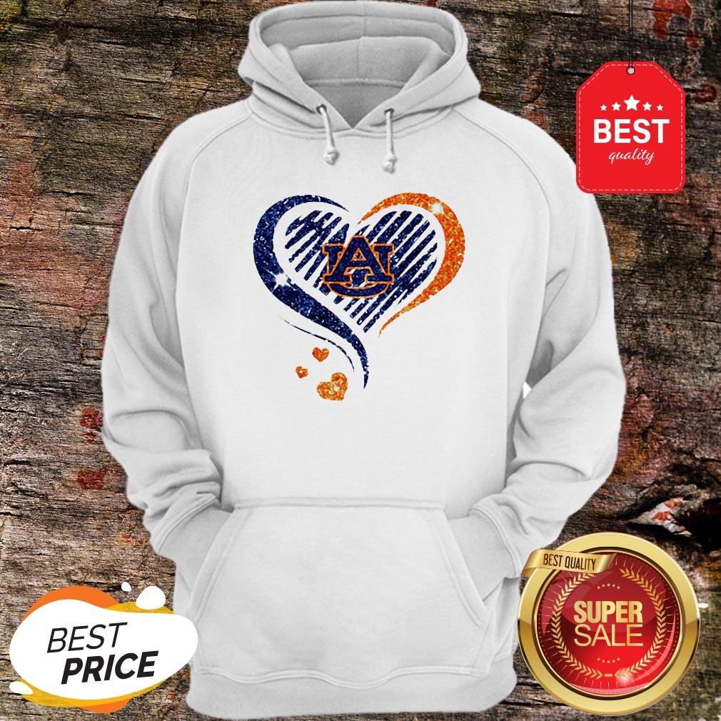 Official Diamond Heart Auburn Tigers Lover Shirt